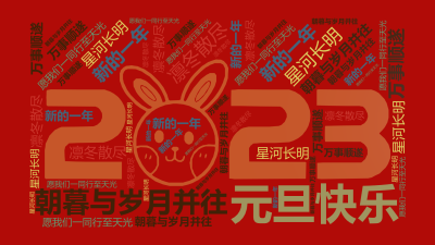 标签云:元旦快乐,朝暮与岁月并往,愿我们一同行至天光,凛冬散尽,星河长明,新的一年,万事顺遂,文字词云图-wenziyun.cn