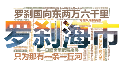 标签云:罗刹国向东两万六千里,过七冲越焦海三寸的黄泥地,只为那有一条一丘河,河水流过苟苟营,苟苟营当家的叉杆儿唤作马户,十里花场有浑名,她两耳傍肩三,文字词云图-wenziyun.cn