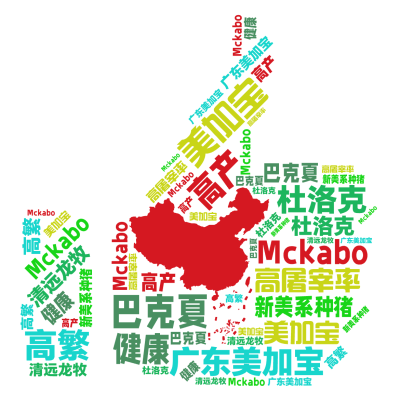标签云:,广东美加宝,Mckabo,美加宝,新美系种猪,杜洛克,巴克夏,高繁,高产,高屠宰率,Mckabo,清远龙牧,健康,文字词云图-wenziyun.cn