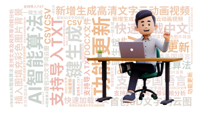 标签云:功能更新,新增生成高清文字云动画视频,插入图填充彩色图片背景,首创3D文字词云图,AI智能算法,一键生成,支持多国语言,快速加载中文,支持文,文字词云图-wenziyun.cn