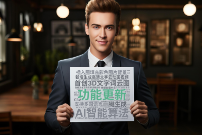 功能更新,新增生成高清文字云动画视频,插入图填充彩色图片背景,首创3D文字词云图,AI智能算法,一键生成,支持多国语言,快速加载中文,支持文,生成的3D文字词云图-wenziyun.cn